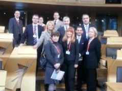 7 February 2013 The National Assembly delegation in visit to the Scottish Parliament
